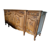 4-door buffet in solid walnut