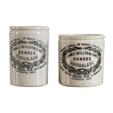 Set of two pots of Marmalade Dundee London