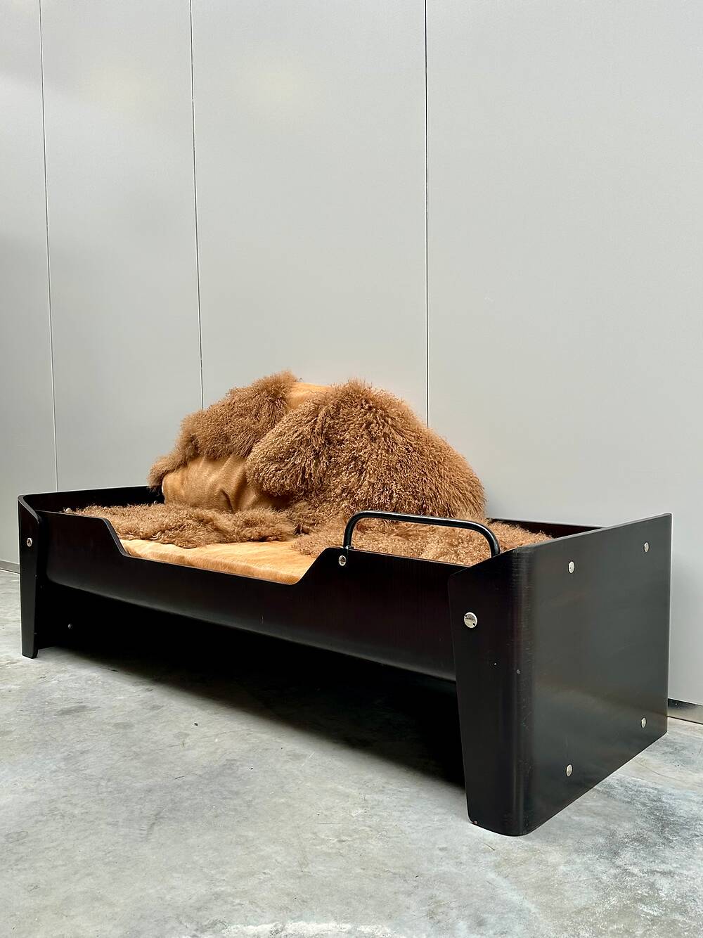 Bed/daybed by Jules Wabbes with Carine Boxy upholstery