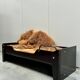 Bed/daybed by Jules Wabbes with Carine Boxy upholstery