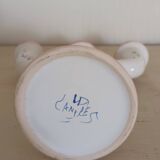 Vintage flower decor ceramic candle holder