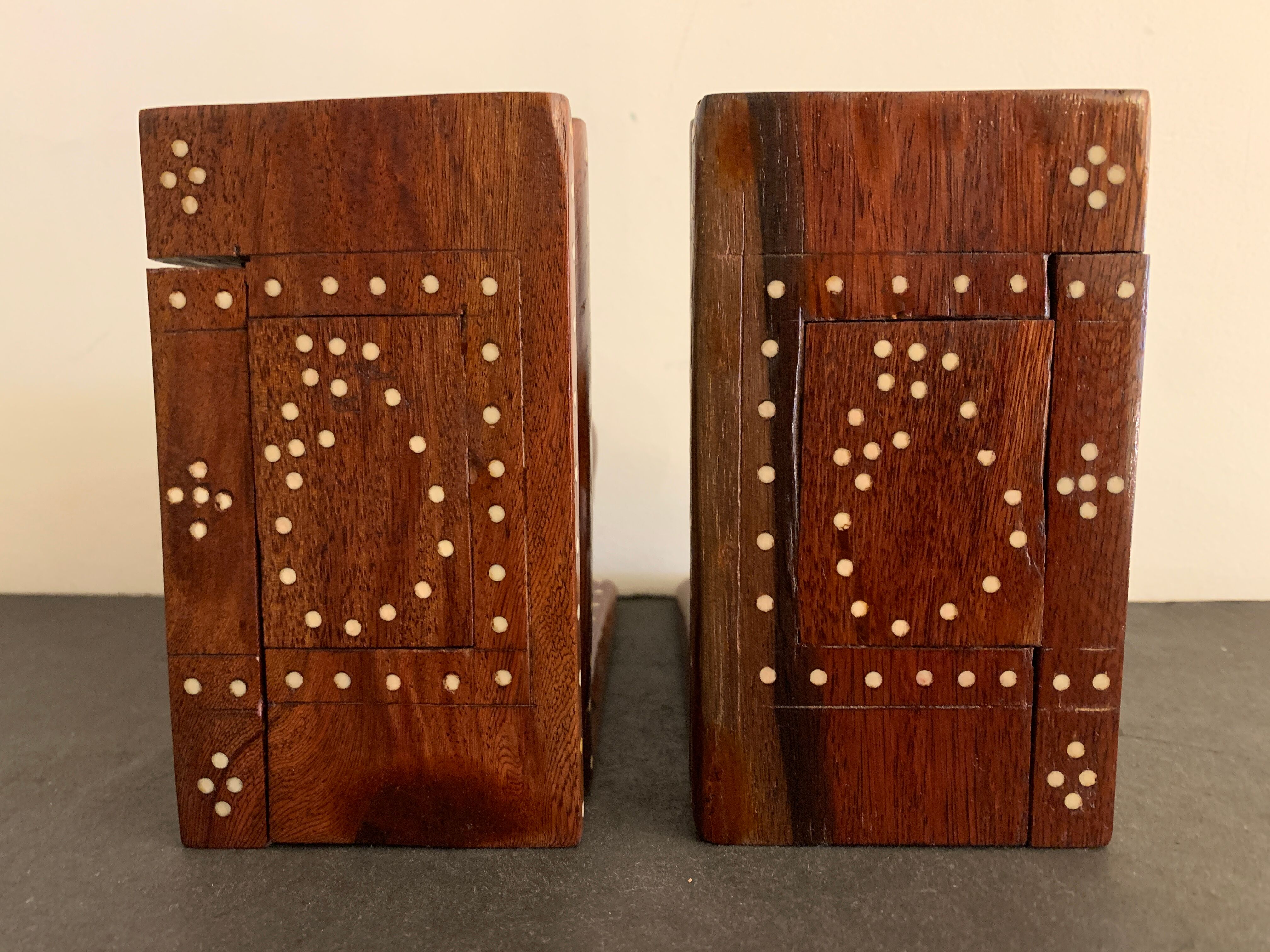 Pair of greenhouses books elephants in teak, 1970