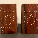 Pair of greenhouses books elephants in teak, 1970