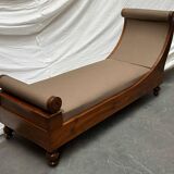 Récamier Empire (France, 19th century) with contemporary fabric