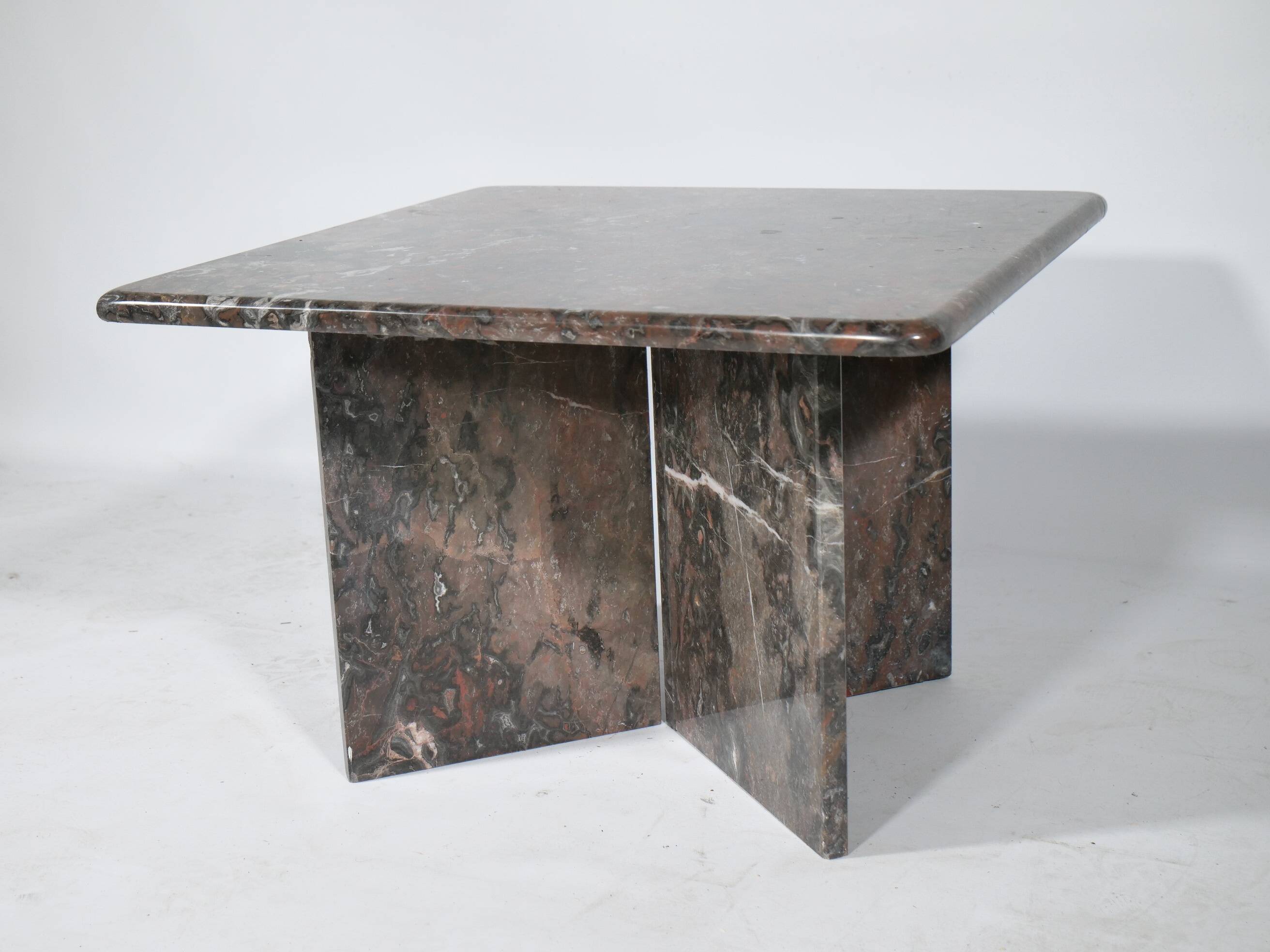 Table basse en marbre véritable vintage des années 1970