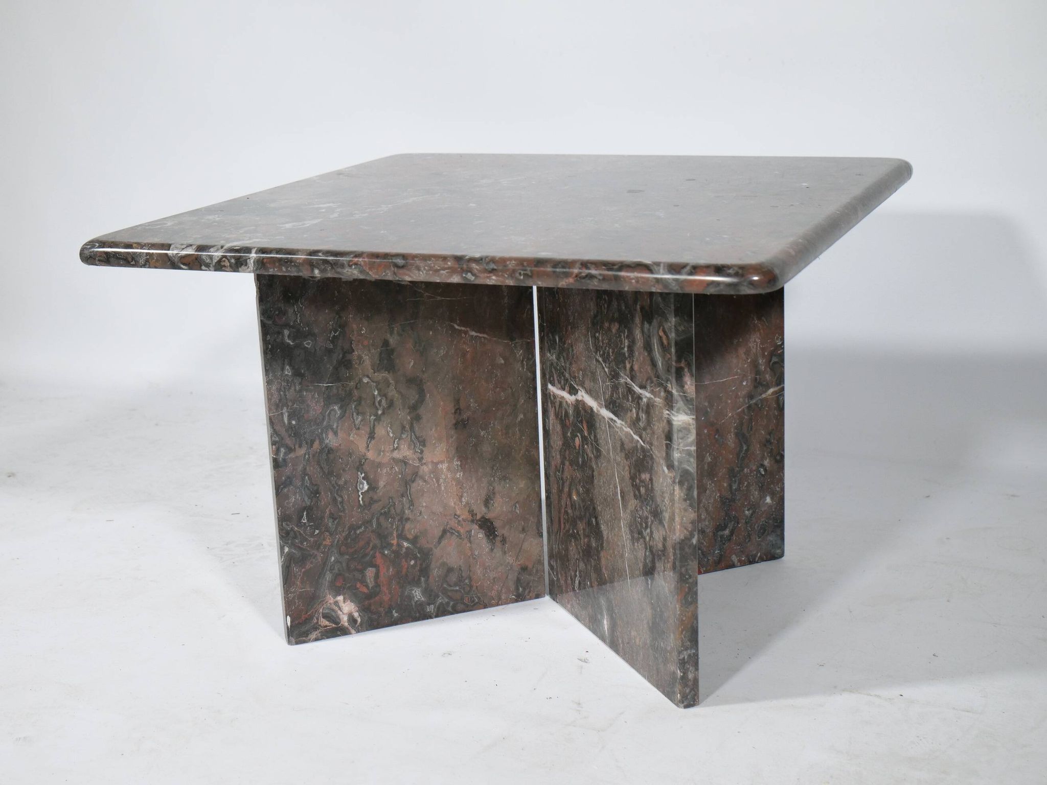 Table basse en marbre véritable vintage des années 1970