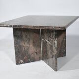 Table basse en marbre véritable vintage des années 1970