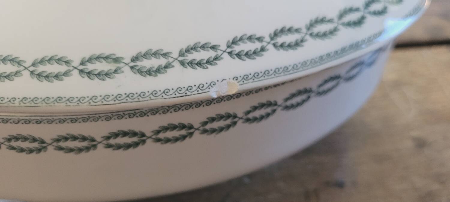 Sarreguemines iron earth tureen