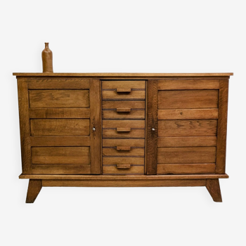 Buffet Enfilade René Gabriel patine 40 50 Pied Compas Vintage