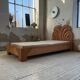 Bed 1 place "palm" wicker and rattan Vivai Del Sud