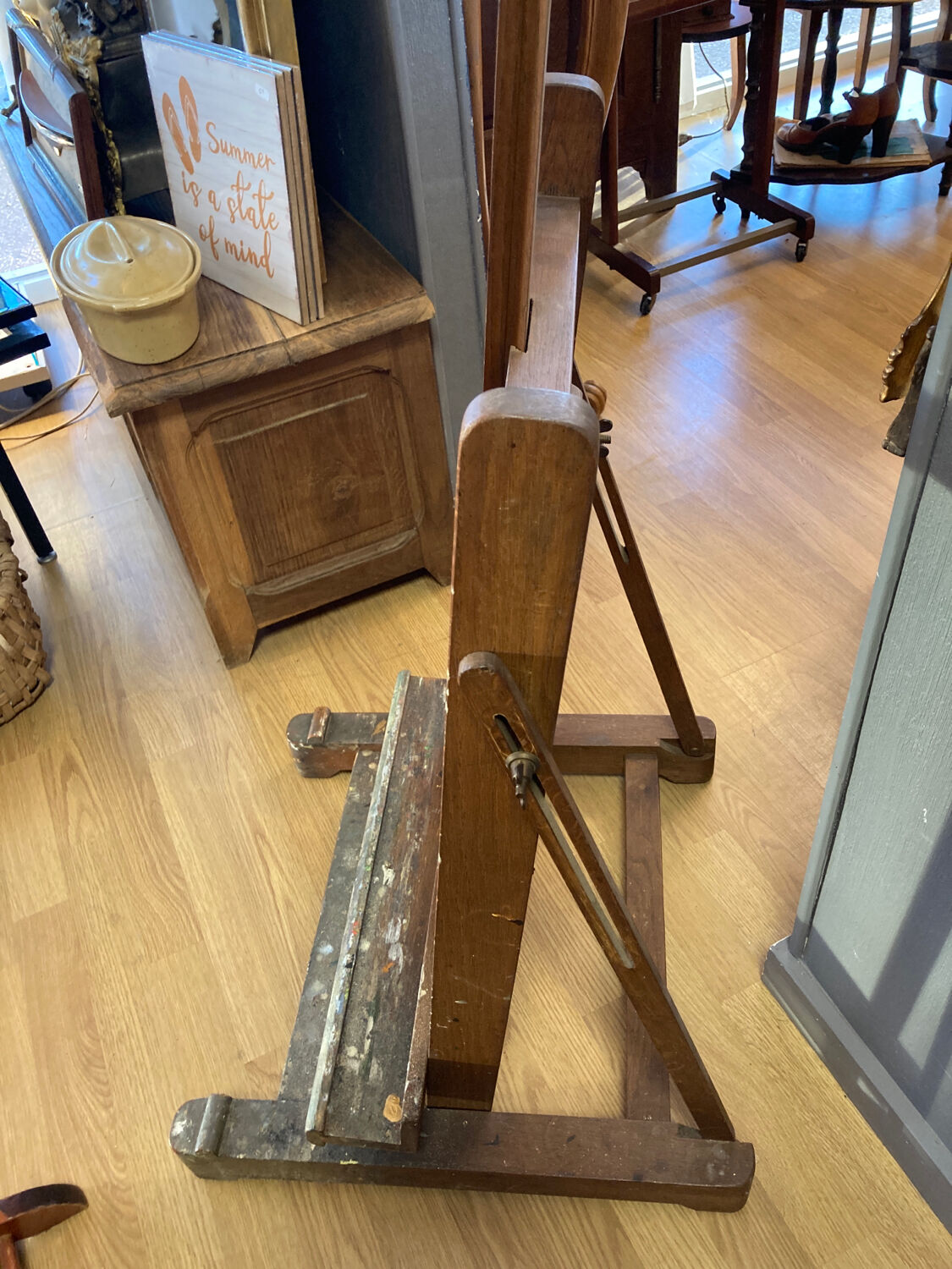 Chevalet bois vintage
