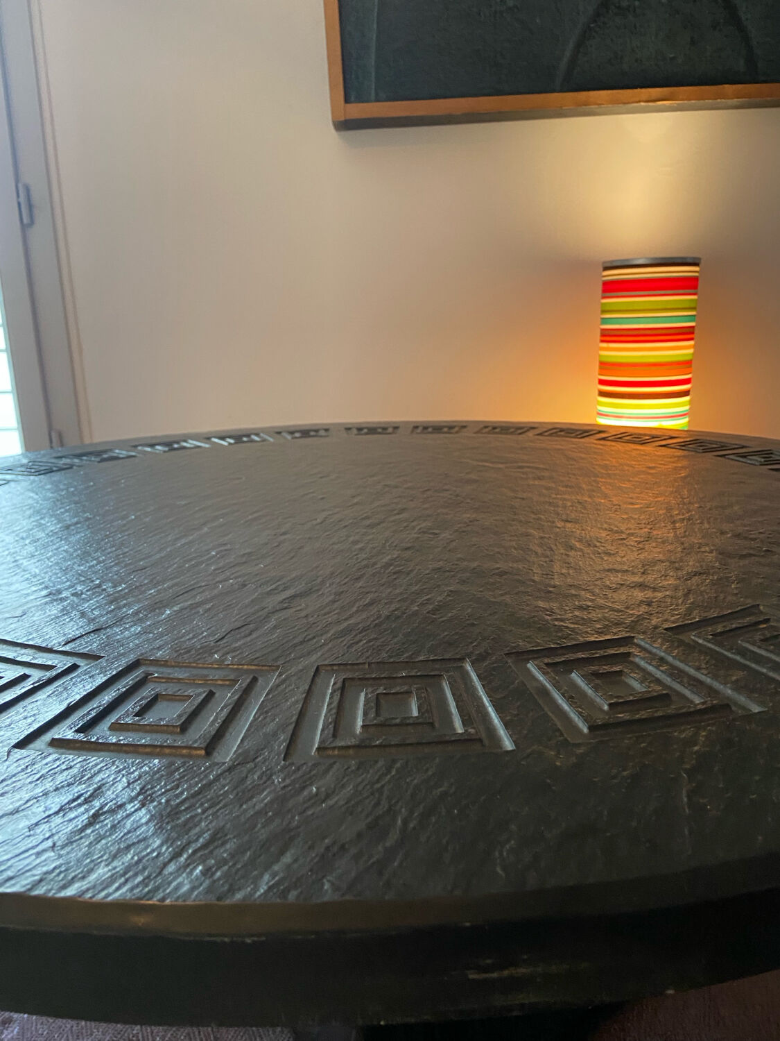 Vintage Dining Table by Ilse Möbel, 1960s, Round and Black