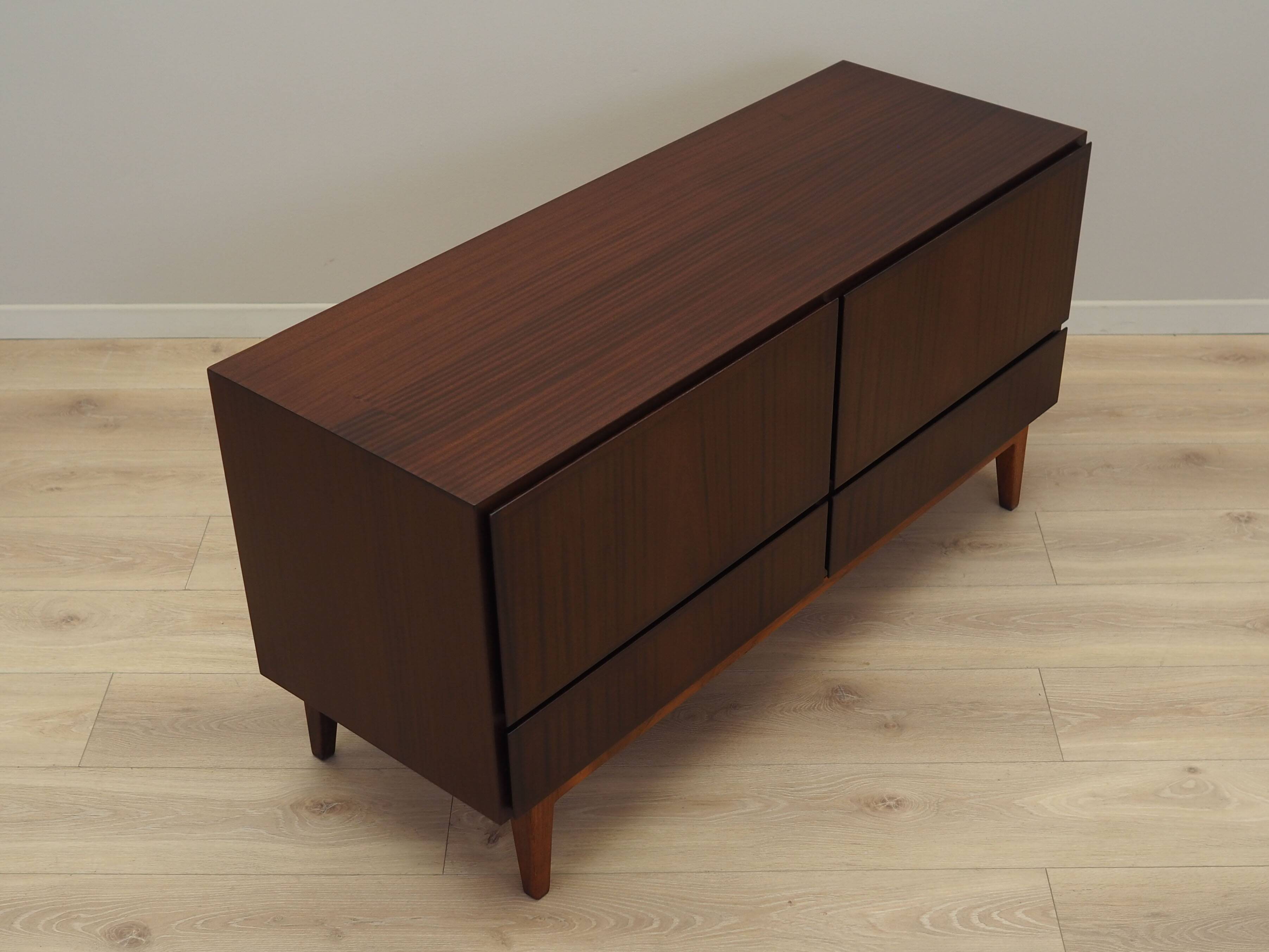 Mahogany chest of drawers, Danish design, 1970s, manufacturer: Omann Jun