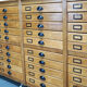 German beech apothecary cabinet, 1930s