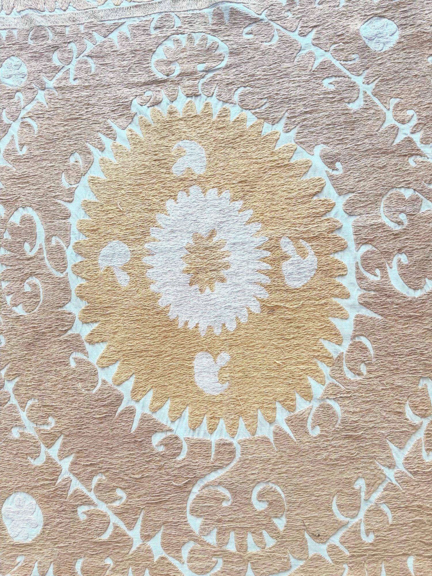 Vintage hand-embroidered tablecloth 139x144 cm