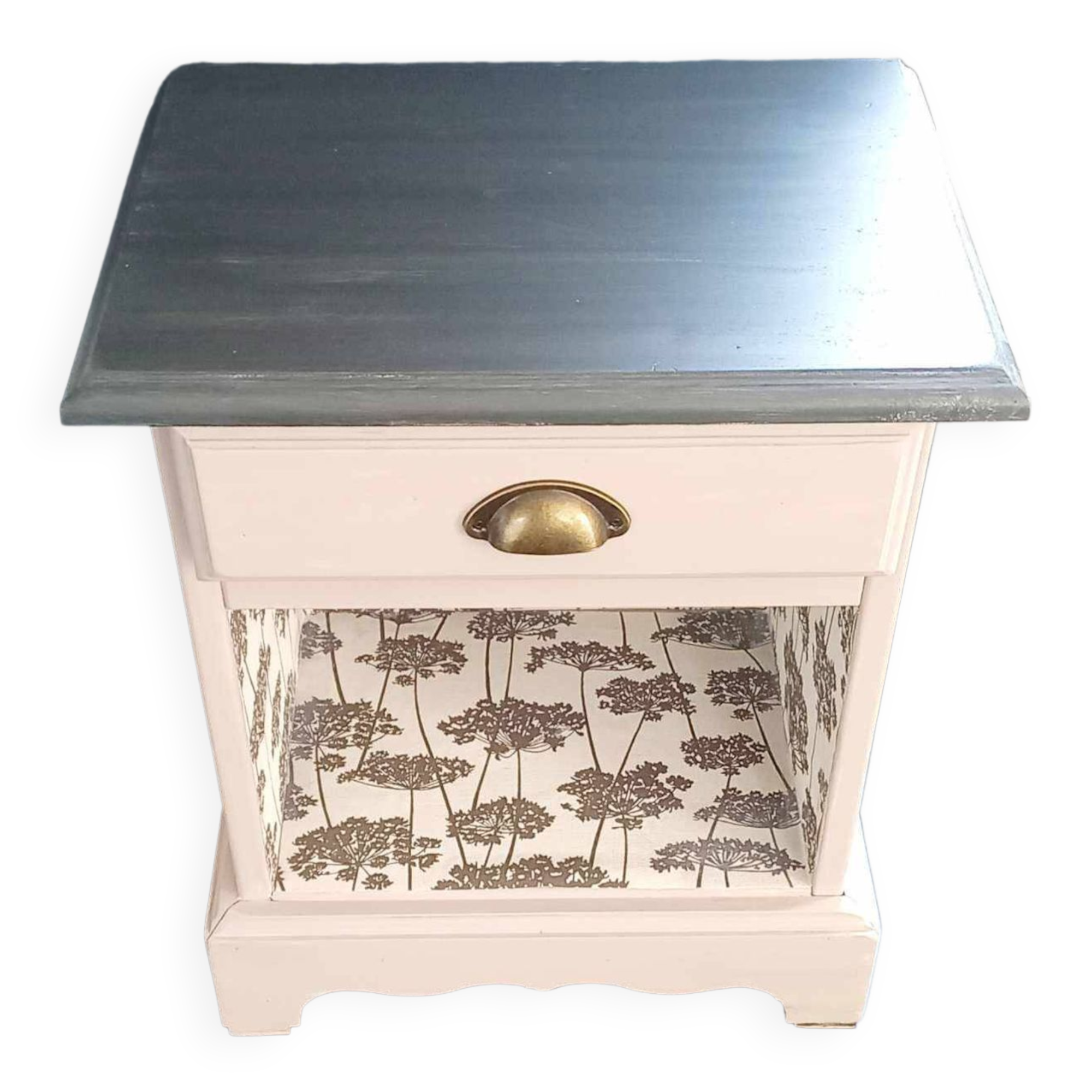 Revamped vintage bedside table