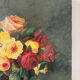 Basket of roses, oil on canvas signed