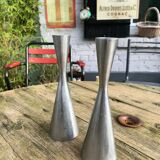 Pair of designer candlesticks