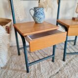 Pair of bedside boarding schools old 50s