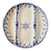 Special plate in iron earth from Sarraguemines Rouen model blue and white reliefs