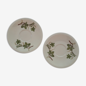 Vintage vine leaf pattern plates