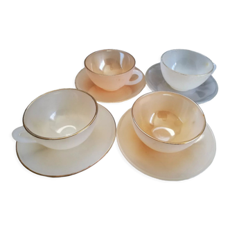 Set 4 cups Harlequin Arcopal