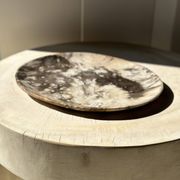 Très grand vide poche ou plat en bois pétrifié