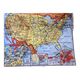 Old school map United States physical and political