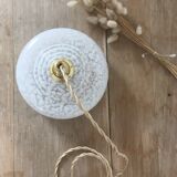 White Clichy glass pendant lamp