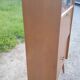 Library secretary of the 50s in blond oak compass feet