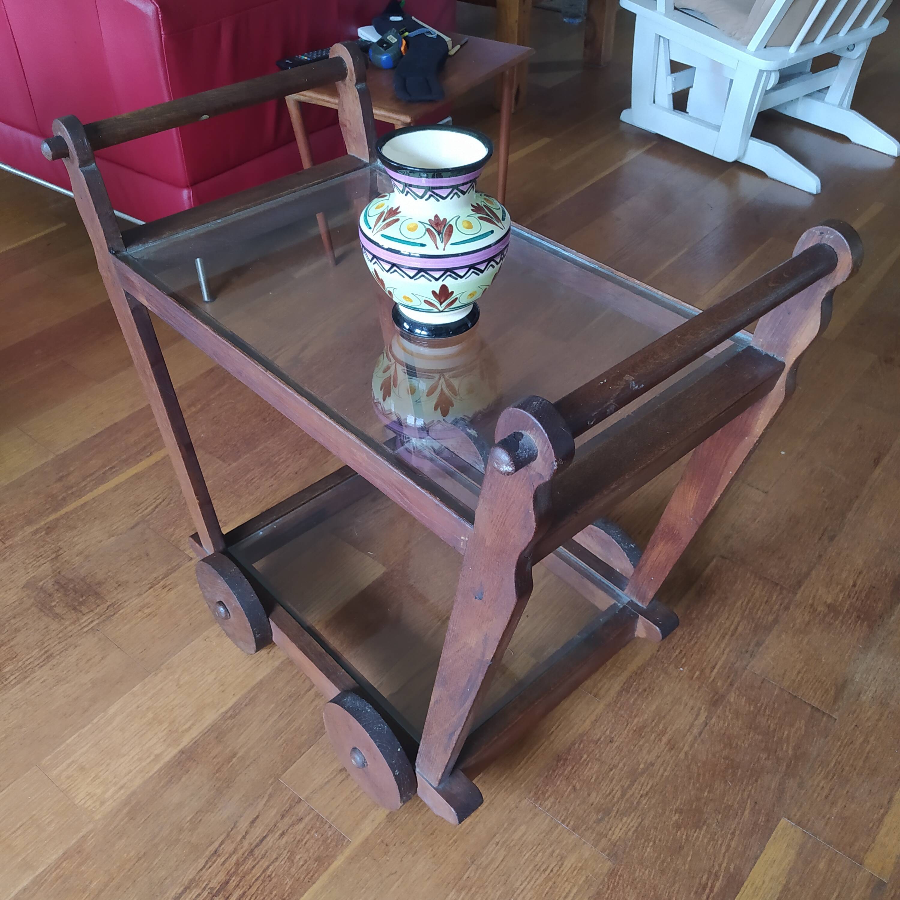 Modernist tea trolley from the 1930s Netherlands
