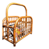 Vintage bamboo magazine rack