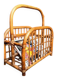 Vintage bamboo magazine rack