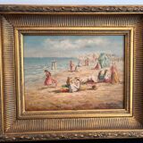 Antique oil painting signed R Wilson, early 20th century