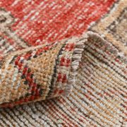 3x10 Red Brown Tribal Pattern Vintage Runner Rug, 78x305Cm
