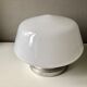 Plafonnier opaline blanche 1950