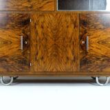 Restored Bauhaus Tubular Steel Cabinet with Secretary by R. Slezak, 1930s