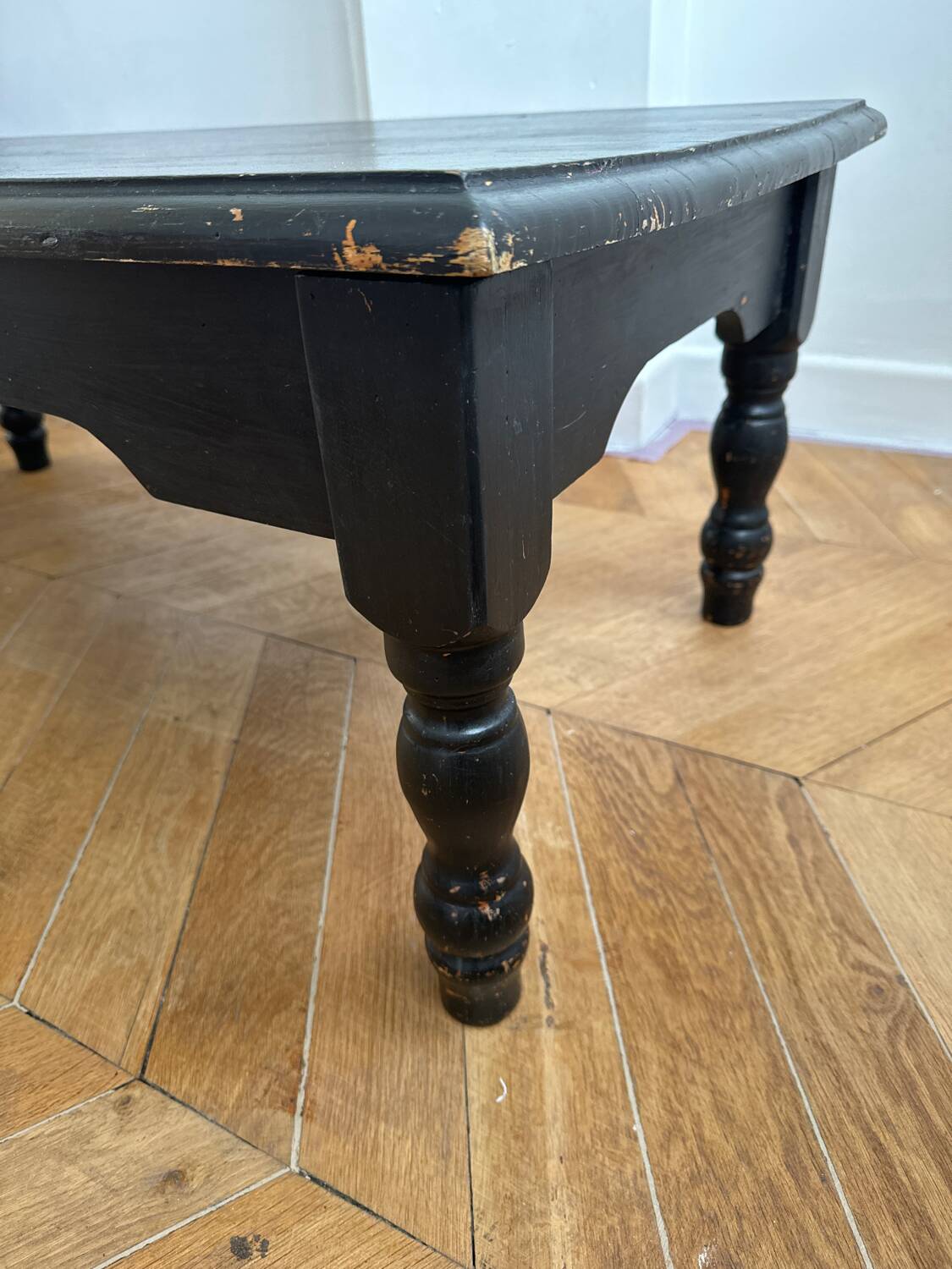 Patinated coffee table