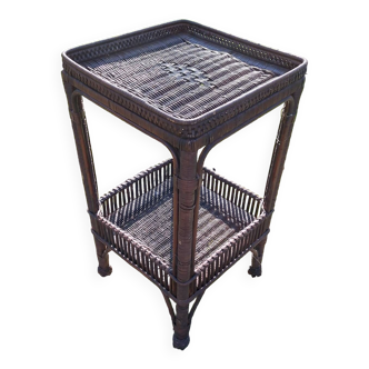 rattan high table