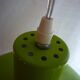 Vintage hanging green apple metal 1980s