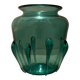 Art Deco green glass vase