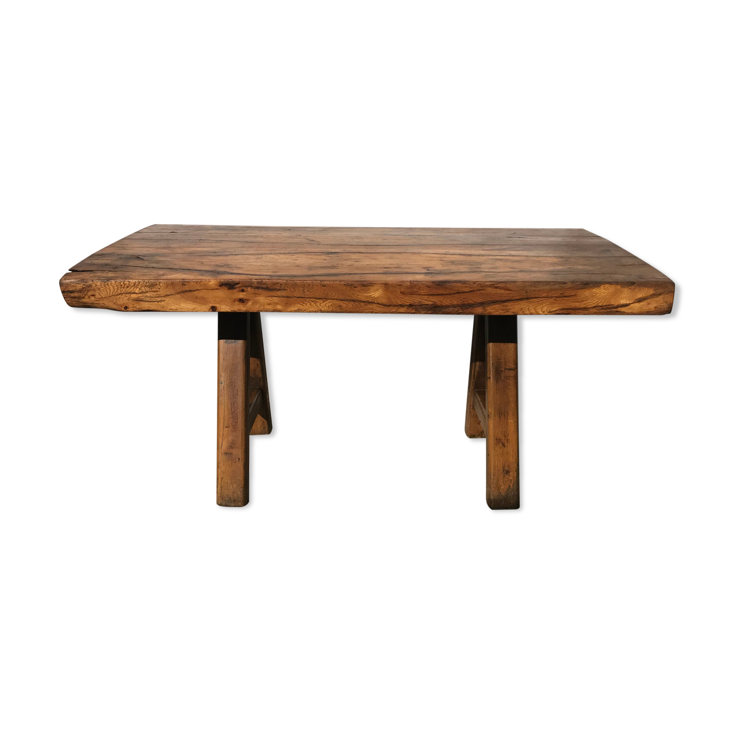 Solid oak farm table
