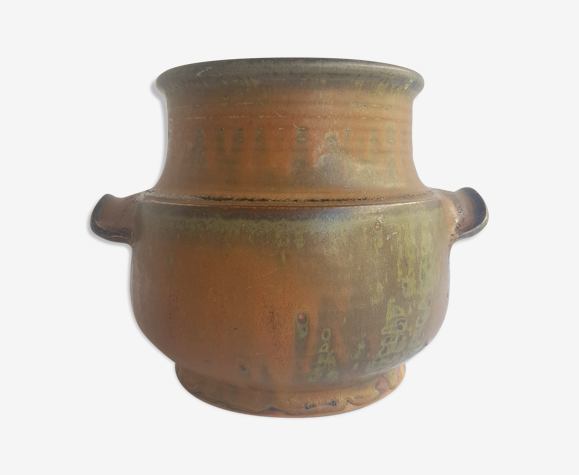 Pot cache-pot Grès de Blanot ancien
