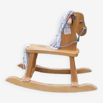 Wooden rocking horse