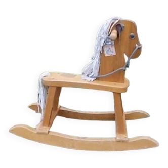 Wooden rocking horse