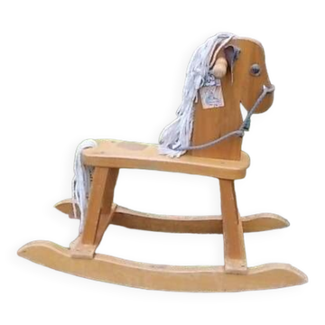 Wooden rocking horse
