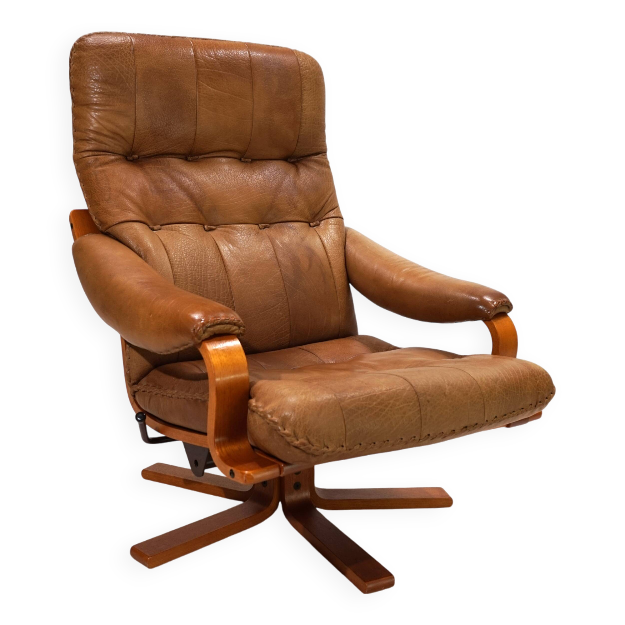 P. Schultz & Co. Denmark leather armchair, 1960