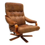 P. Schultz & Co. Denmark leather armchair, 1960