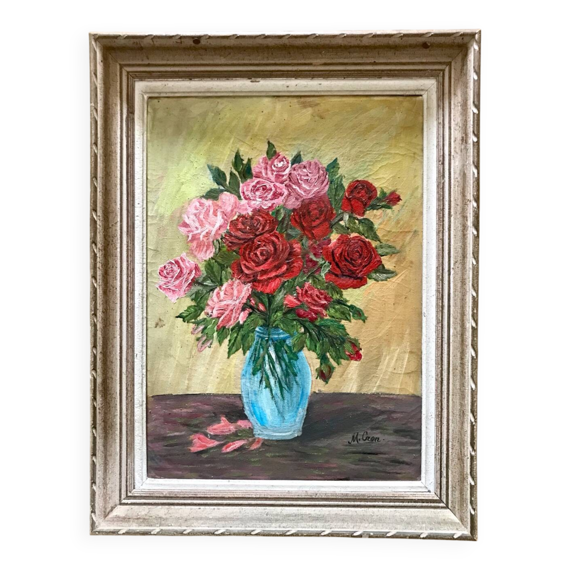 Old painting of flowers