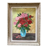 Old painting of flowers